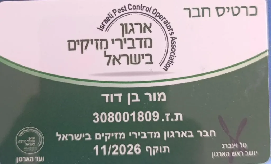 הדברת צרעות — בנדה הדברות