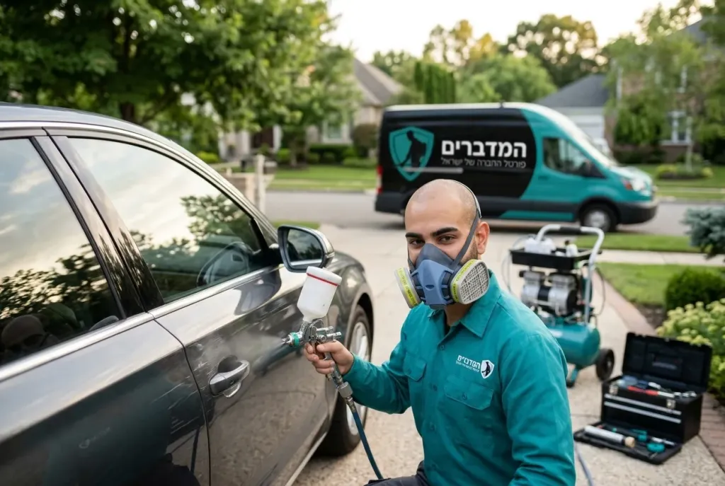 שירותים ניידים שחוסכים לכם יום עבודה שלם. פחחות ניידת עד הבית